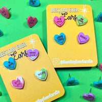 Candy Hearts Studs
