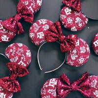 Maroon College Mouse Ears